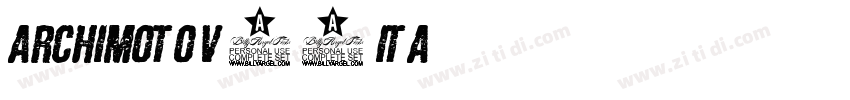 Archimoto V00 Ita字体转换